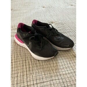 Nike Renew Women's Sneaker Size 7.5 Black And Pink Preowned